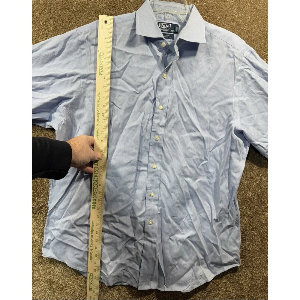 Polo Ralph Lauren Regent Classic Fit Men's 16.5 32/33 Light Blue‎ Long Sleeve